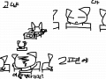 고양이학교 : 과연탈출할수있을지?? 스케치판 ,sketchpan