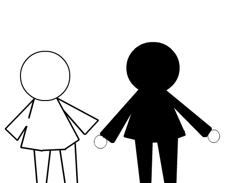 사람두명 : 보는그대로심플 스케치판 ,sketchpan