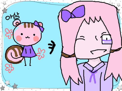 그냥.. 그려본거랄까..(아삼님 의인화) : 걍.. 눈은... 몰라...걍............................................................................................................누구 따라한거 같아.........................죄송합당............ㅠㅠ아.. 디자인별은 귀여운으로 해야징.. 스케치판 ,sketchpan
