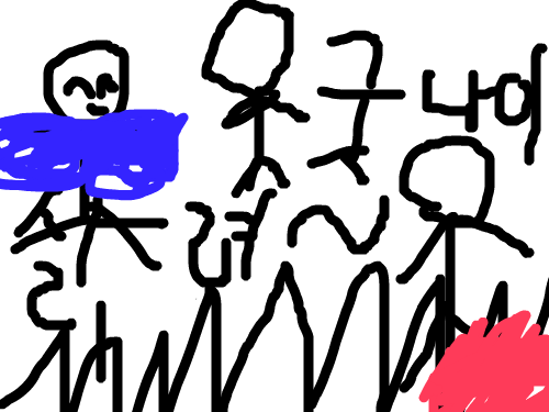 뾰족뾰족 : 졸라맨 가시에 찔리다............ 스케치판 ,sketchpan