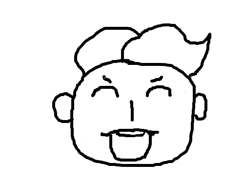 동그란 얼굴 : 얼굴을 그린것 스케치판 ,sketchpan