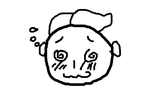 빙글이 눈 얼굴 : 얼굴을 그린것 스케치판 ,sketchpan