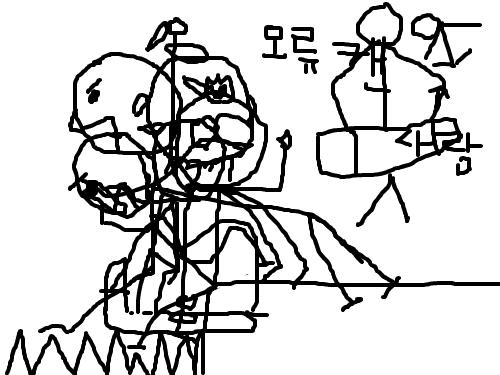 졸라맨 : 졸라맨 5마리 스케치판 ,sketchpan