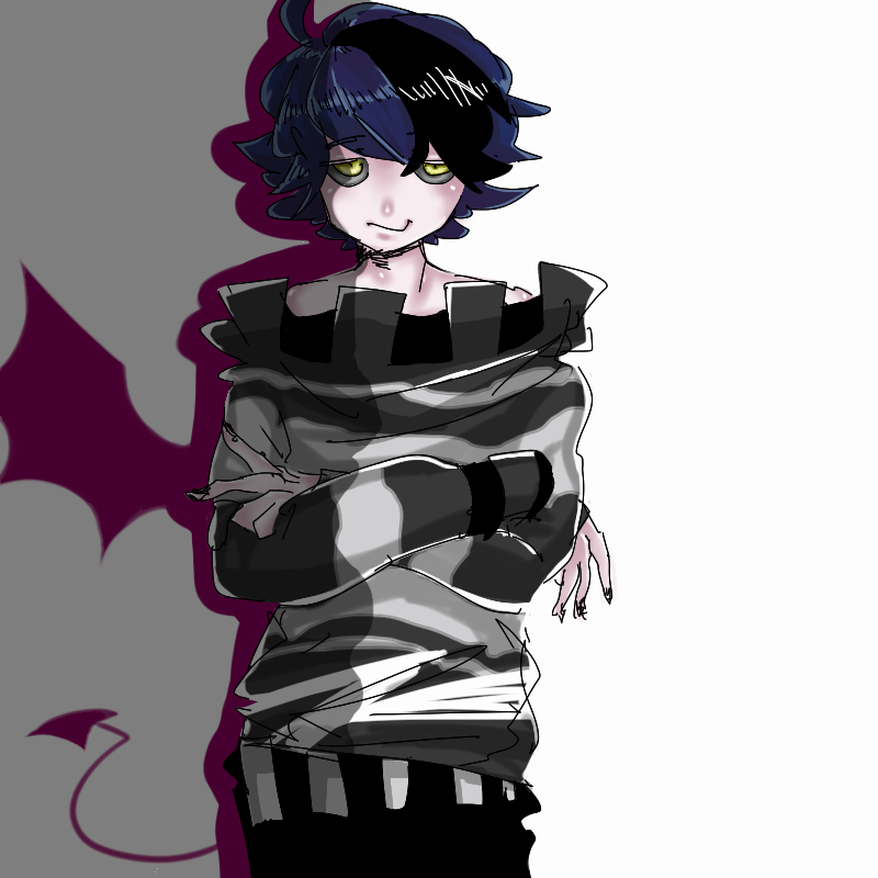 언젠가 한 .. : 언젠가 한 번 그리고 말았던 이름모를 자캐님() 스케치판 ,sketchpan