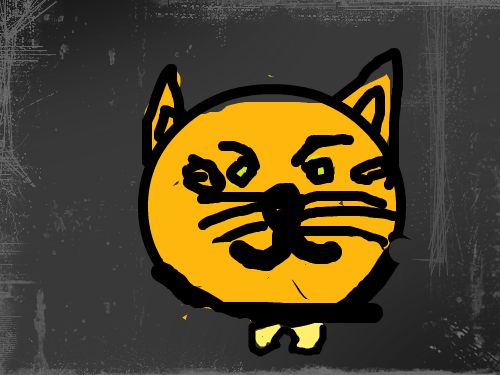 3.고양이 : 고양이가 사자같다...... 스케치판 ,sketchpan