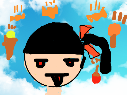 5.여자아이 : 귀신 같다...................... 스케치판 ,sketchpan