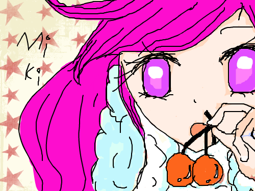 귀엽게 이쁘게 화려하게~ : 화장한 얼굴> 스케치판 ,sketchpan