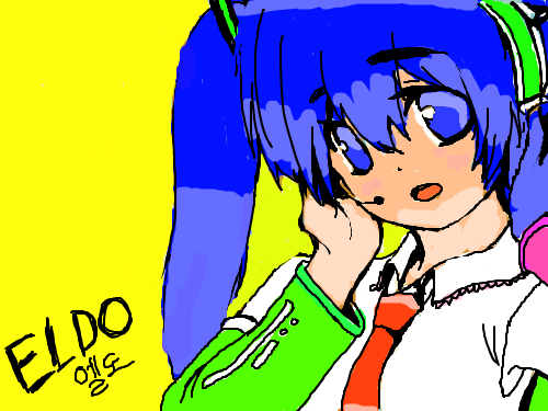 미쿠! 아아앙 색채!♥ : 색채 칠햇어요! 스케치판 ,sketchpan