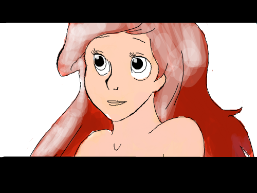 인어공주 : ..이상하다 스케치판 ,sketchpan
