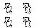 곰돌이춤 : 곰돌이가춤을 스케치판 ,sketchpan