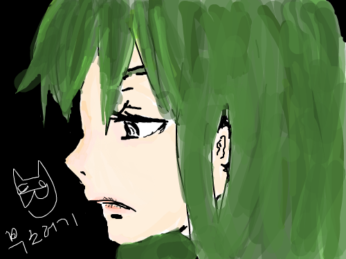 초록머리 : 낙서낙서 스케치판은 타블렛 엄청 어렵네요 스케치판 ,sketchpan