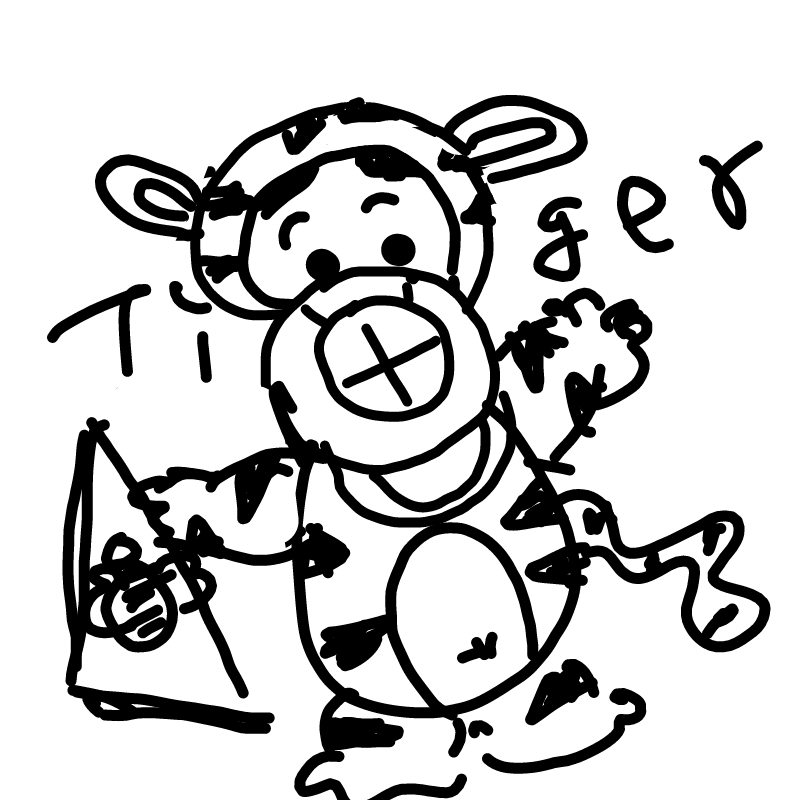 티거 : 티거 스케치판 ,sketchpan