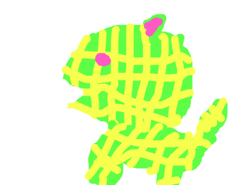 메론 고양이 : 메론으로 만든 고양이랍니다. 스케치판 ,sketchpan