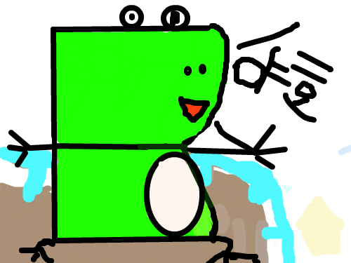 개구리 : 개구리가  산에  온것 스케치판 ,sketchpan