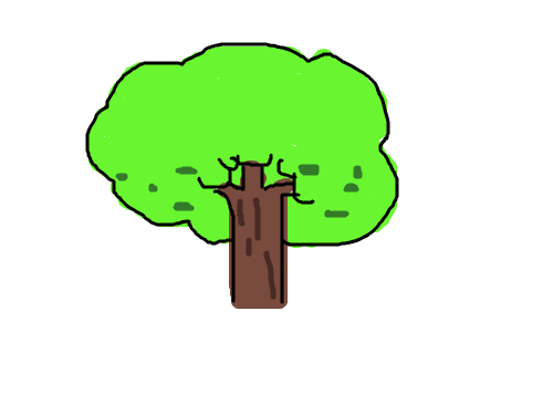 나무 : 명함넌 나무 스케치판 ,sketchpan