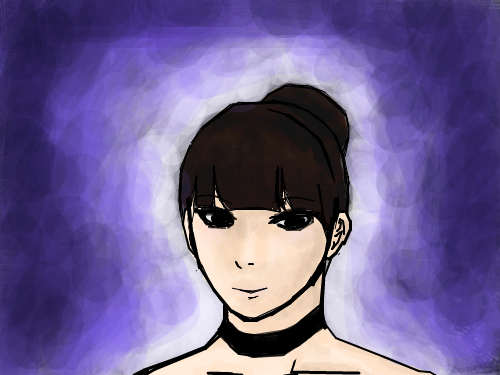 여자 : 여자로 변신 완료~ 스케치판 ,sketchpan