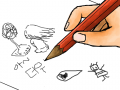 낙서 : 더워덥다 스케치판 ,sketchpan