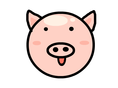 돼지 : 평범한돼지 스케치판 ,sketchpan