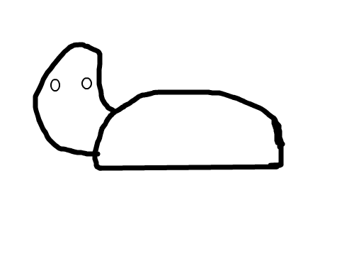 거북이 : 거북이를 그렸다. 스케치판 ,sketchpan