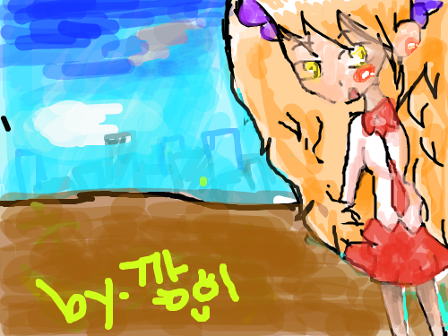깡이그림1~ 첫작>. : 못그려서죄송해여 ㅠㅠ,,첫작이에여 스케치판 ,sketchpan
