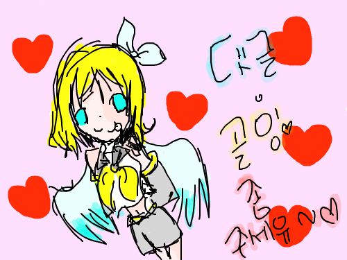 rin : 리...린이닷! 스케치판 ,sketchpan