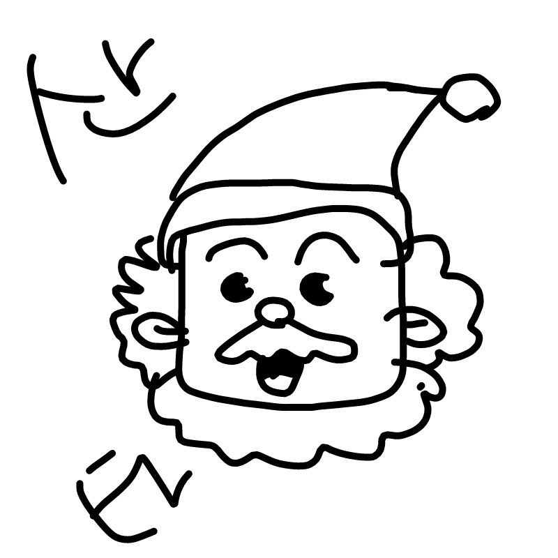 산타 : 산타 스케치판 ,sketchpan