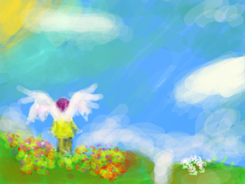 하늘섬 : 별거 없슴초딩그림 스케치판 ,sketchpan