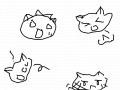 r고양이 넘어지다 : ㅋㅋ 대충하는 거 스케치판 ,sketchpan
