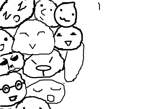 돌맹이 : 다양한 포즈 스케치판 ,sketchpan