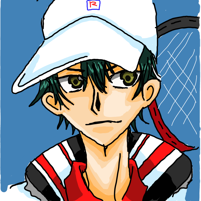 테니스의 .. : 테니스의 왕자의 에치젠 료마입니다ㅎ 스케치판 ,sketchpan