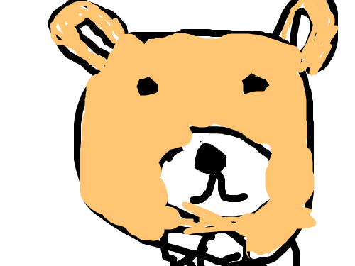 귀여운 곰돌이 : ...그냥 곰돌이가 귀여우니까 귀여운 곰돌이 라고 했어요. 스케치판 ,sketchpan