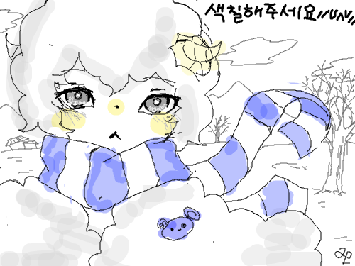 하얀양 : 양양매매매ㅐ애ㅐ애 스케치판 ,sketchpan