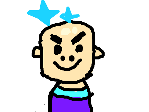 얼굴 : 빡빡이 아저씨 스케치판 ,sketchpan