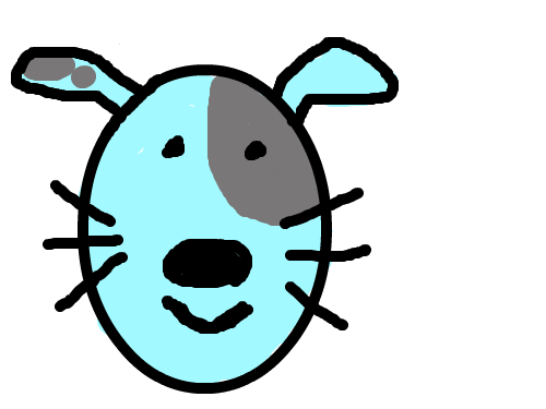 강아지 : 얼룩강아지 스케치판 ,sketchpan