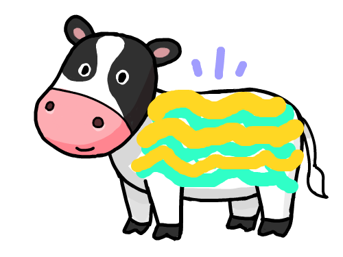 얼룩 소 : 얼룩 소 스케치판 ,sketchpan