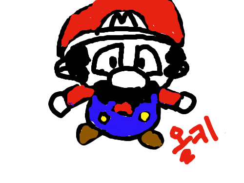 마리오임 믿어주삼 : 내가 그리는 물컹한 마리오 스케치판 ,sketchpan