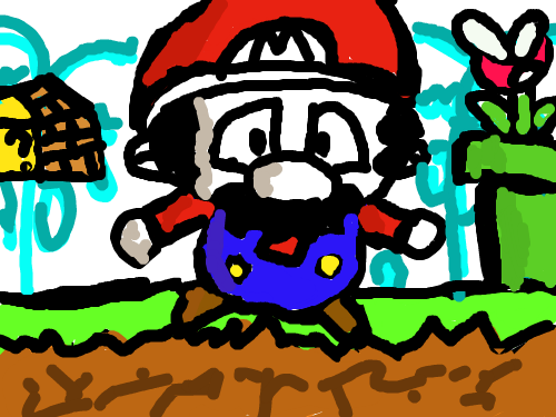 mario오임 믿어주삼 3 : 내가 그린 물컹 짭짜름한 마리오 스케치판 ,sketchpan