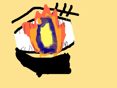 다크써클 : 게임하다 다크 써클 샹긴 거 표현한거 스케치판 ,sketchpan