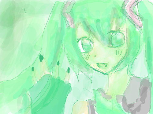 미쿠가아닌듯;;ㅋ;; : ㅈㅅ합니다 보컬을사랑하시는여러분이딴거 그려서 정말ㅈㅅ 스케치판 ,sketchpan