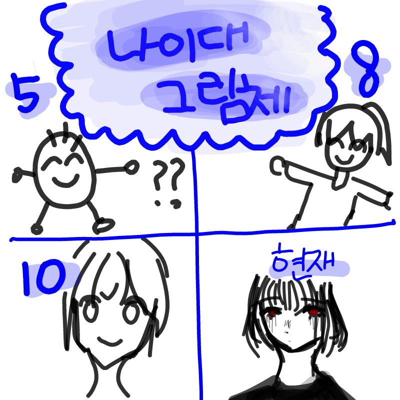 5살때 왜이.. : 5살때 왜이랬지 스케치판 ,sketchpan