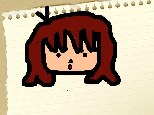여자아이 : 여자아이를 그린 것 스케치판 ,sketchpan