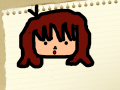 여자아이 : 여자아이를 그린 것 스케치판 ,sketchpan