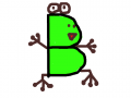 B(비) : B(비)를 그린 것 스케치판 ,sketchpan