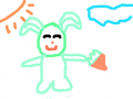 토끼 : 토끼를  표현했다 스케치판 ,sketchpan