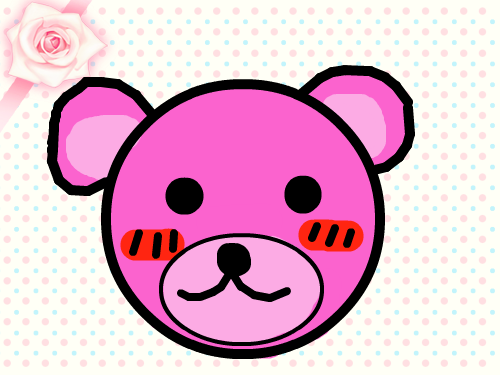 핑크 곰돌맨 : 핑크 곰돌맨 스케치판 ,sketchpan