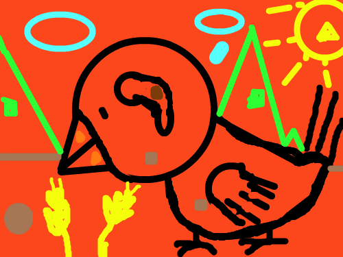 불타는 새.. : 새고기 먹고싶다 스케치판 ,sketchpan