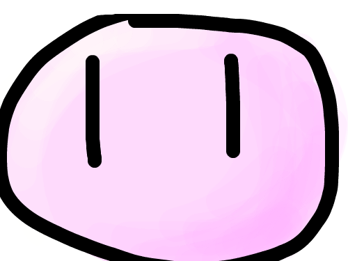 Dango Daikazoku-pink : my sister drwe this. it taught me how to shade on here!!! oh, this is from an anime I just starteed watching with my sister, Clannad. 스케치판 ,sketchpan