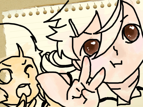 뿌우 : 여고생셀카 스케치판 ,sketchpan