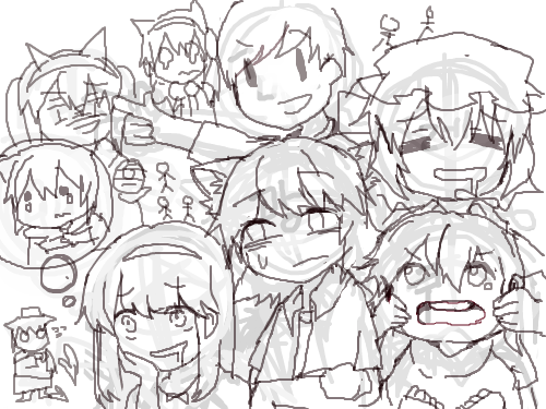 dtd; : 텐샤이슈샤이토크메챠시텡 스케치판 ,sketchpan