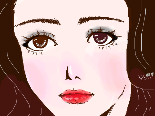 여자 : 여자 스케치판 ,sketchpan